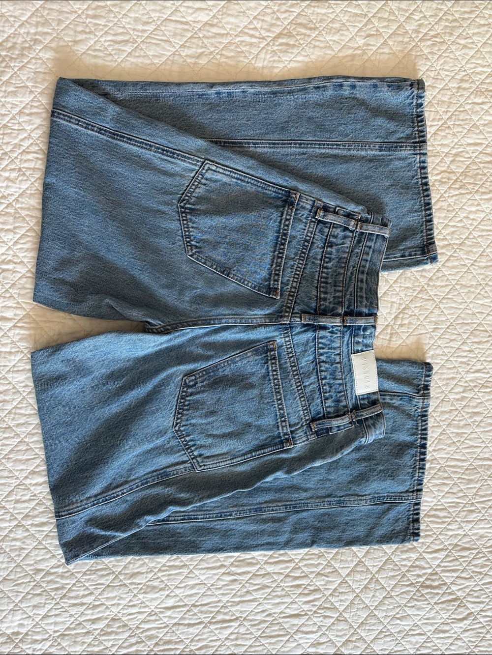 Pistola Wide-Leg Vintage Blue Denim Jeans - Picture 3 of 14